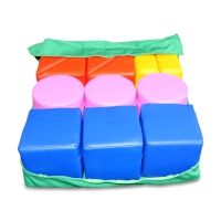 Schaumstoff Bauelemente Kunstleder 12 Teile inkl.Tasche