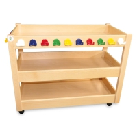 XXL Taschenwagen aus Massivholz für 28 Kinder