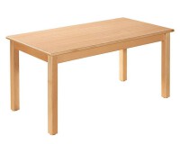 6 x Kleinkindstuhl mit Armlehnen + 1 x Rechtecktisch 120x60 cm