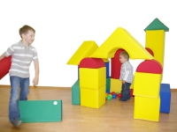 26-tlg. XXL Sport Bewegungsbausteine mit Turnmatte