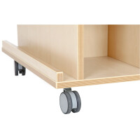 Bücherregal auf Rollen