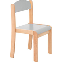 Krippen Kindergartenstuhl Stapelholzstuhl 26 cm Pastelfarben