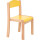Krippen Kindergartenstuhl Stapelholzstuhl 26 cm Pastelfarben