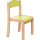 Krippen Kindergartenstuhl Stapelholzstuhl 26 cm Pastelfarben