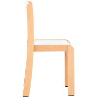 Kindergartenstuhl Stapelholzstuhl 30/31 cm Pastelfarben