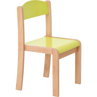 Kindergartenstuhl Stapelholzstuhl 30/31 cm Pastelfarben