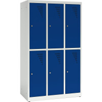 Kindergarten Grundschule Fächerschrank mit Zusatzablage 150 cm 3 x 2 Fächer