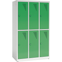 Kindergarten Grundschule Fächerschrank mit Zusatzablage 150 cm 3 x 2 Fächer
