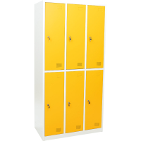 Metallspind Fächerschrank 180 cm 3 x 2 Fächer