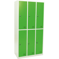Metallspind Fächerschrank 180 cm 3 x 2 Fächer