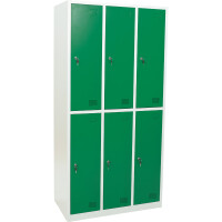 Metallspind Fächerschrank 180 cm 3 x 2 Fächer