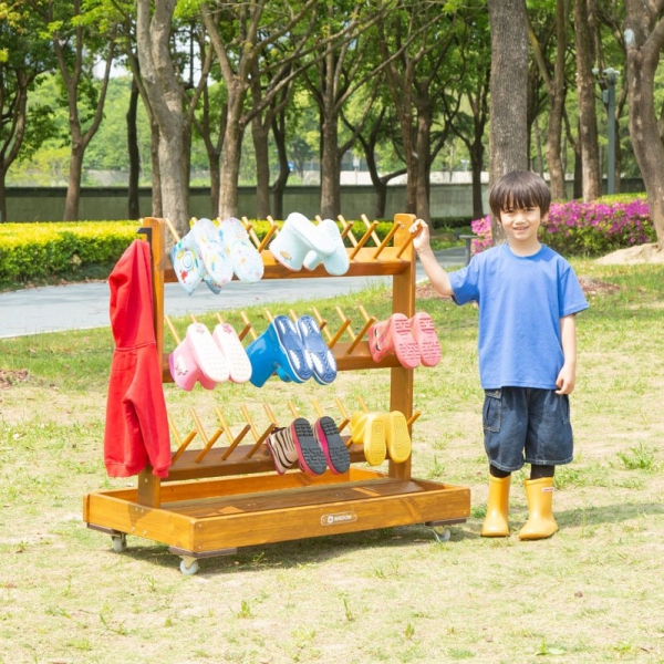 Outdoor Stiefelwagen für 30 Paar Schuhe