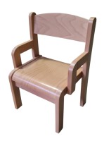 Krippen Kindergartenstuhl mit Armlehnen 26 cm