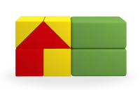 XXL Riesenbausteine Happy Castle 7-tlg.