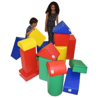 25-tlg. XXL Castle Softbausteine Sport mit Turnmatten