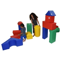 25-tlg. XXL Castle Softbausteine Sport mit Turnmatten