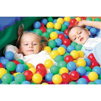 Viertelkreis-Ballbad groß 200 x 50 cm mit...
