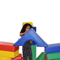 29-tlg Kindergarten XXL Großbausteine inkl. Mattenhüllen mit Griffen