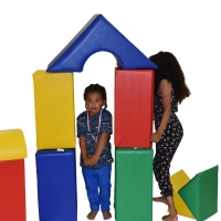 29-tlg Kindergarten XXL Großbausteine inkl. Mattenhüllen mit Griffen