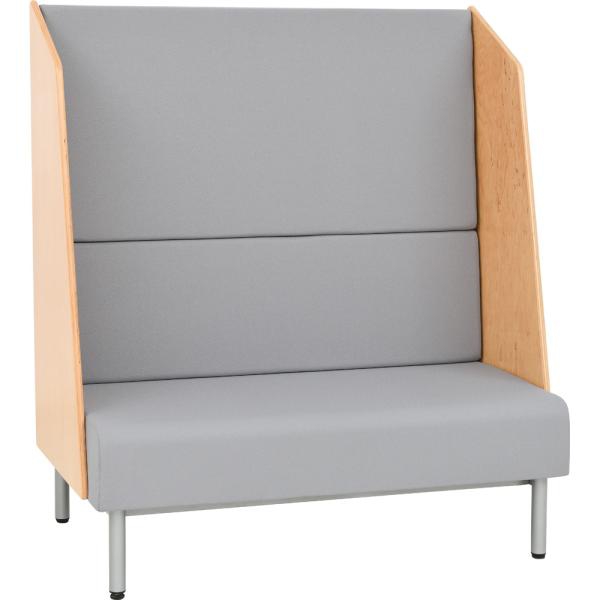 101881 grau Sofa mit Hochlehne lackierte Blenden