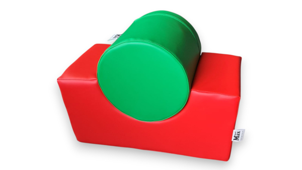 Brücke rot/Rundsäule grün